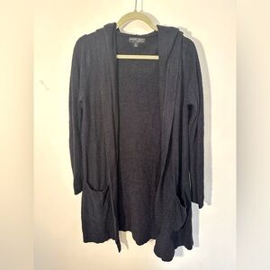 Barefoot Dreams Black Cozy Chic Cardigan Hoodie- Size XS/S